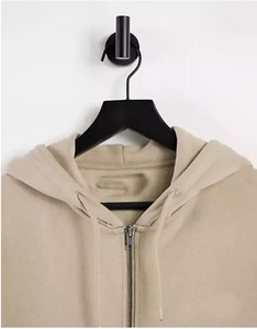 Sudadera con capucha y cremallera de algodón 100% unisex, Sudadera de punto de nuevo estilo con diseño bordado para invierno, venta al por mayor - Product Image 3