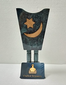 Eco Material Incense burner <b>With</b> <b>crystal</b> <b>Mirror</b> covered Design Oud bakhoor & Mubakhar burner for home & gifting At Best Price - Product Image 5