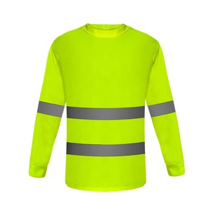 T-shirt haute visibilité tendance pour hommes, vêtements de travail d'hiver respirants avec logo personnalisé et couleur, vêtements en vrac - Product Image 3