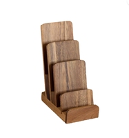 Support de carte en bois, station d'accueil, fait à la main, personnalisable, décoration d'intérieur, cadeau, comptoir de réception, utilisation murale, marque YK
