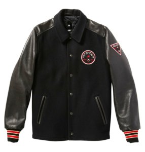 OEM chaqueta de béisbol con logotipo bordado personalizado de alta calidad de invierno de cuero mangas Letterman Varsity chaqueta para los hombres - Product Image 1