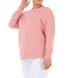 Sudaderas lisas de gran tamaño con cuello redondo para mujer sin capucha, sudadera, ropa de calle de invierno para mujer, sudaderas para mujer - Product Image 3