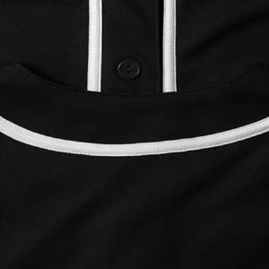 Color negro Ropa de béisbol Jersey Camisa En Precio al por mayor Ropa deportiva Adultos Algodón Poliéster Transpirable Secado rápido Jerseys Unisex - Product Image 6