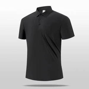 Vente en gros, vente en vrac, polos en coton personnalisés pour hommes, respirants, tricotés, impression numérique, manches courtes, décontractés, unis, teints en pièce - Product Image 6