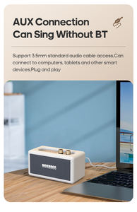 Haut-parleur rétro pour haut-parleur sans fil <span class=keywords><strong>Marshall</strong></span> Design 40W super sound deskdrop avec fonction TWS design cuir - Product Image 6