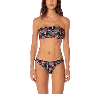 Culottes de bikini taille basse pour femmes, imprimées, en spandex et polyester, style sexy, respirantes, lavables en machine, maillots de bain pour adultes - Product Image 3