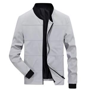 Blouson bombardier léger avec logo personnalisé pour hommes Vêtements d'extérieur en toile Design classique avec fermeture éclair Poignets côtelés Vente en gros OEM Streetwear décontracté - Product Image 1
