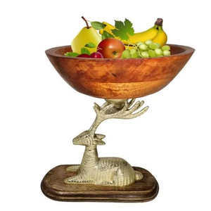 ที่ตั้งโต๊ะแกะสลักไม้ขัดเงาเป็นมิตรกับสิ่งแวดล้อมสำหรับตกแต่งงานปาร์ตี้คริสต์มาส50ชิ้น - Product Image 2