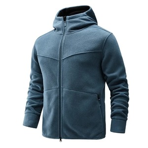 Veste à capuche doublée polaire pour hommes Automne Hiver Sweat thermique Manteau décontracté Confortable Coupe ample Style Streetwear - Product Image 5