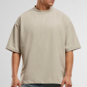 T-shirt uni en coton 100% surdimensionné 180 GSM pour homme et femme, fabrication OEM, impression par sublimation, transfert thermique - Product Image 6