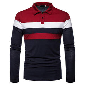 La mejor camiseta Polo de Golf personalizada para hombre, de secado rápido, informal, de manga corta, de gran tamaño, de corte largo, de Color sólido, de punto de algodón, bordada Plus - Product Image 5