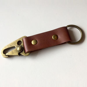 Impression de logo personnalisé porte-clés longue durée 2024 porte-clés haute qualité porte-clés simples Hotsale porte-clés en cuir véritable - Product Image 1