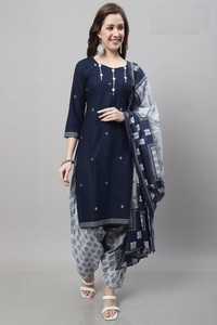 ชุดคอลเลกชั่น Patiala Salwar คอลเลกชั่นผ้าฝ้ายบริสุทธิ์พิมพ์ลาย - Product Image 2