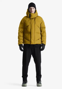 New Autumn Winter Stand Collar Hooded Men's Puffer <b>Jacket</b> Casual Warm Standard Thickness Zipper Closure Vintage Style <b>Canvas</b> - Product Image 2