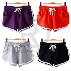 Pantalones cortos deportivos de algodón puro para mujer, pantalones cortos holgados de verano para correr de cintura alta a la moda - Product Image 6