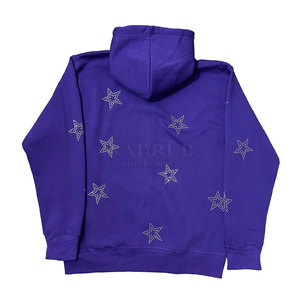 Diseño de alta calidad Hombres Rhinestones Hoodies Low Moq Hombres Rhinestones Hoodies Hombres transpirables Rhinestones Hoodies - Product Image 2