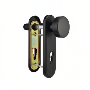 81PR Black Plastic Fire Protection Set for Door Thickness 40-66mm PZ Rounded DIN Left/Right BEVER <b>Storage</b> <b>Lockers</b> - Product Image 3