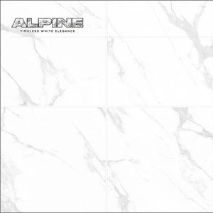 LUCCA WHITE ALPINE Elegance Carreaux de marbre numérique brillant 600x600mm Carreaux de mur et de sol pour application dans le modèle céramique Novac - Product Image 5