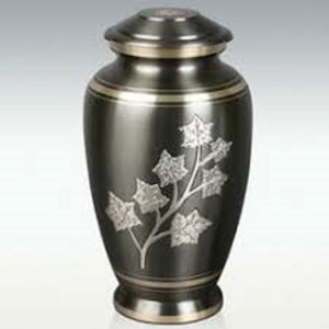 Urnas Duraderas de Latón y Aluminio en Negro y Dorado para Cenizas de Adultos - Product Image 1