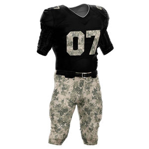 Top Trending Design Ropa deportiva Uniformes de fútbol americano Deportes Sublimación Imprimir Tela de poliéster Uniformes de fútbol americano - Product Image 6