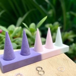 อุปกรณ์จัดแสดงเครื่องประดับ Smile Joyas แท่นวางแหวนทรงกรวย 5 ชั้น 4 สี - Product Image 3