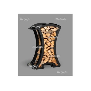 Iron <b>Log</b> Holder Heavy Duty Firewood Storage <b>Rack</b> With Greatest Quality Outdoor And Indoor <b>Log</b> Storage <b>Rack</b> Holder - Product Image 5