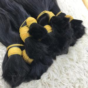 Hot One Donor 100% Extensiones de cabello humano crudo vietnamita 30-36 pulgadas Estilo de onda de textura profunda Trenzado Precio al por mayor Genius - Product Image 2