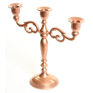 Portavelas de cobre para dormitorio y sala de estar decorativos de mesa al mejor precio - Product Image 1