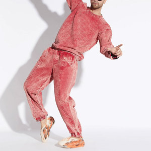 Custom Unisex Cotton Tracksuits Breathable Two-Piece Set with <b>Plain</b> <b>Sweatshirts</b> Hoodie and Sweatpants for Winter & Autumn - Product Image 6