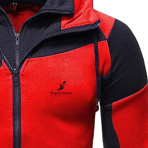 <b>Trendy</b> Look Zipper <b>Hoodie</b> With Adjustable Hood Design Comfortable Fleece Basics Zipper <b>Hoodie</b> With Simple Look - Product Image 5