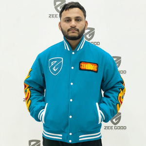 Chaqueta de lona bomber de talla grande para hombre 100% algodón con capucha impermeable transpirable a prueba de viento Varsity College Baseball Street Style - Product Image 1
