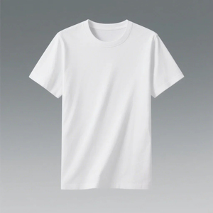 Vente en gros Qualité de luxe 100% coton T-shirt surdimensionné vierge à col ras du cou pour hommes Maillot d'écran respirant uni et décontracté de grande taille - Product Image 2