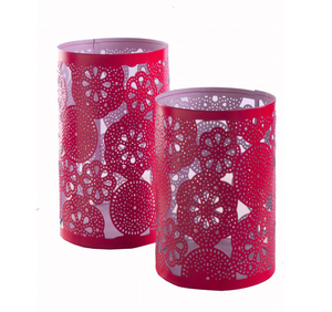 Decoración del hogar, soporte votivo de forma redonda de Metal de hierro multicolor, tarro de vela de estilo moderno, decoración de boda hecha a mano - Product Image 5