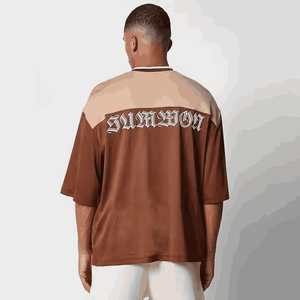 T-shirt Boxy en maille abordable pour hommes à bas prix quantité minimale de commande le plus bas en gros élégant 2025 nouveau Design meilleure vente T-shirt pour hommes - Product Image 2