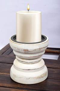 Bougeoir en bois rustique de ferme pour l'occasion spéciale décor à la maison cadeaux idéaux décorations de fêtes de mariage bougie - Product Image 5