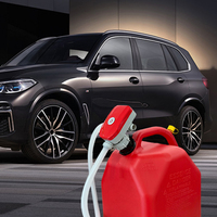 Pompe de transfert de carburant électrique portable auto-amorçante 5V DC en plastique avec tuyau extra long, débit élevé 3,2 GPM, pour essence, diesel, huile, gaz