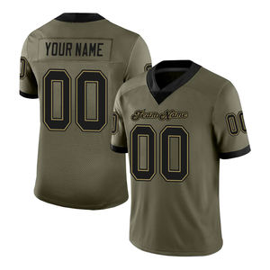 Polyester fait Football américain maille Jersey chemises séchage rapide entraînement compétition unisexe Football chemise pour les jeunes - Product Image 3