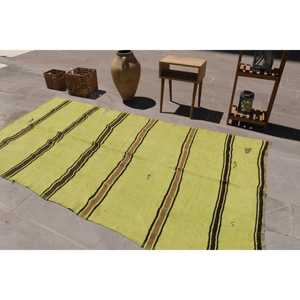 Tapis vintage, tapis de 4,6 x 8,6 pieds, tapis persan vert - Product Image 4