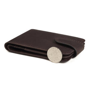 Cartera de cuero genuino de vaca hecha en la parte superior billetera de moda tarjetero Delgado cartera monedero llavero titular - Product Image 3