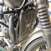 Radiateurs de vitesse en acier inoxydable pour T100 T120 Street Twin, technologie CNC - Nouveau modèle de protection pour la rétrofit/la mise à niveau MBiker