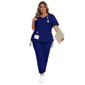 Venta al por mayor de uniformes médicos de talla grande uniformes de hospital suaves Jogger enfermera uniformes de enfermería uniformes médicos conjuntos de uniformes - Product Image 4