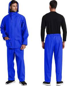 Ensemble veste et pantalon de travail imperméable pour homme - Design haute visibilité réfléchissant résistant - Product Image 2