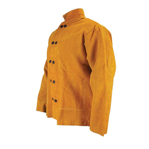 เสื้อแจ็กเก็ตหนังวัวสำหรับงานก่อสร้าง, เสื้อแจ็กเก็ตสำหรับงานเชื่อมสะท้อนแสงทนความร้อนสำหรับงานหนัก - Product Image 4