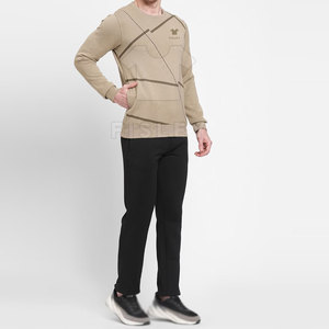 Survêtement d'hiver pour homme grande taille de haute qualité, logo personnalisé, 100% coton, respirant, séchage rapide - Product Image 3