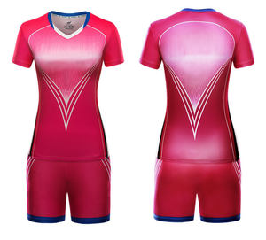 Uniformes de voleibol impresos sublimados con diseño de equipo personalizado para adultos, hombres y mujeres - Product Image 1