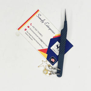 Pinzas Somofy de Acero Inoxidable de 10 mm con Punta Lisa, Antiestáticas, Duraderas y de Precisión para Pestañas de Volumen - Product Image 4