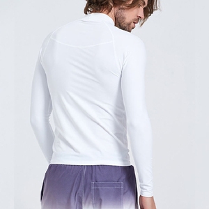 Étiquette personnalisable multicolore unisexe Quick Dry Rash Guard, confortable, respirante, anti-UV, écologique, 100% polyester - Product Image 2