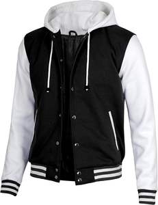 Patch de broderie en chenille personnalisé de qualité supérieure surdimensionné Letterman vestes de baseball d'hiver pour hommes universitaire support à double boutonnage - Product Image 3