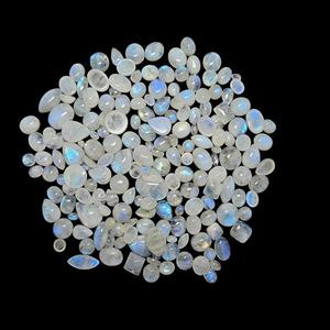 พลอยควอตซ์ทรงวงรีทรงหลวมเจียระไนพลอยสีรุ้งธรรมชาติสีขาวสำหรับทำเครื่องประดับขายส่ง - Product Image 4