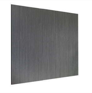 Paneles de techo insonorizados curvos para muebles de decoración de pared acústica de goma PET Flexible de Roble gris para acabado de chapa de sala de estar - Product Image 3